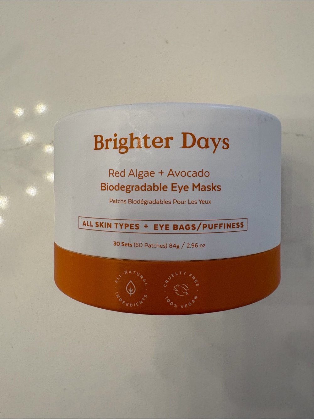 Three Ships Red Algae + Avocado Biodegradable Eye Masks
